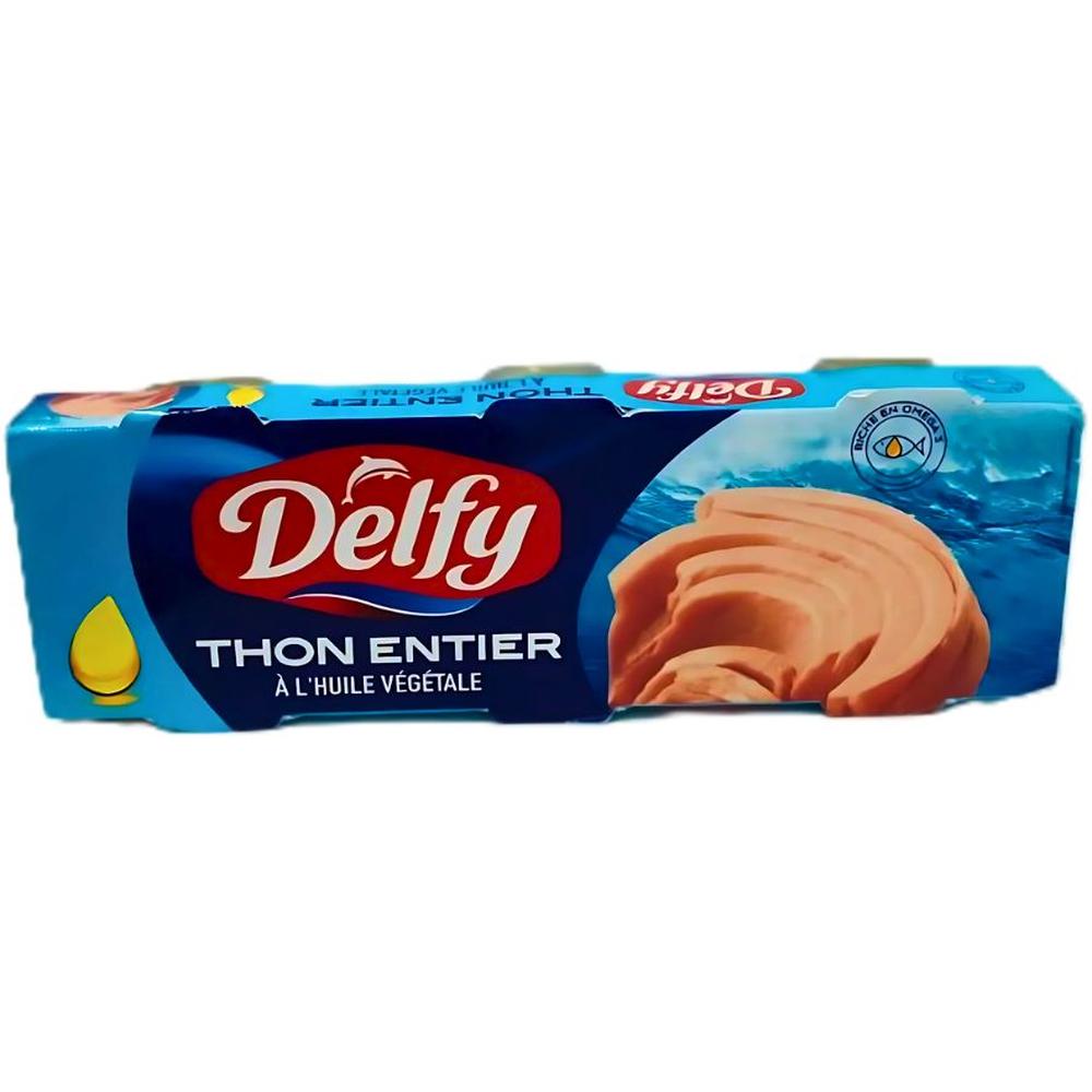 [721408] Thon Entier à l'Huile Végétale Tripack Delfy 3x85g
