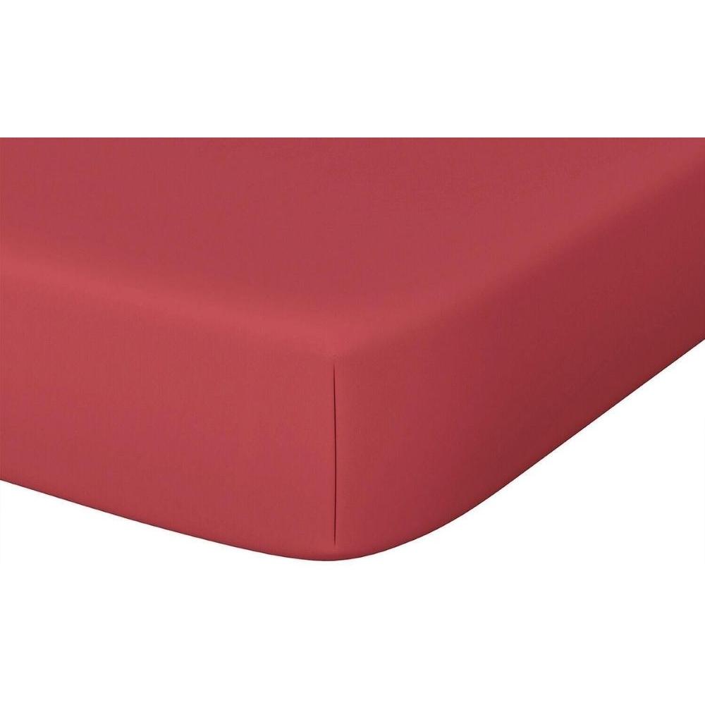 Drap Housse Framboise en Percale de Coton Bio Tex Home 90x200 cm