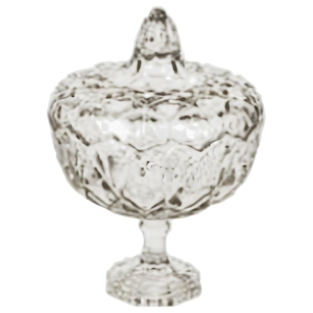 [636534] Bonbonnière Orchidée Gravée 15cm.