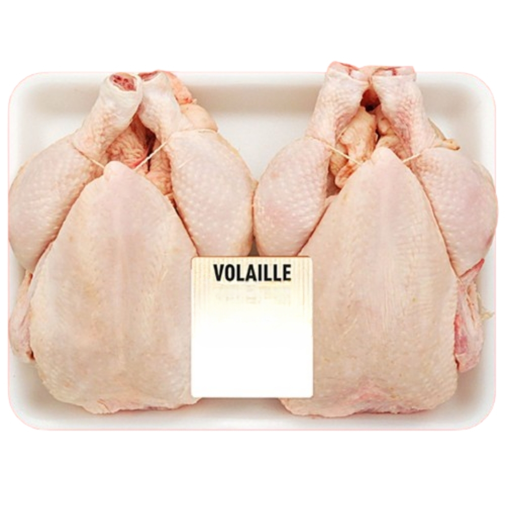 [161572] Poulet Entier en Barquette 2 pièces