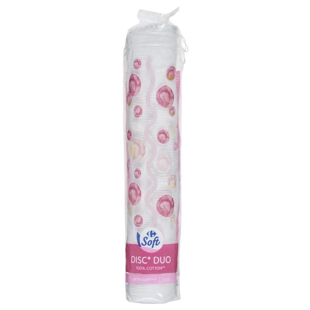 Coton Disc Duo Extra Carrefour Soft 110 unités