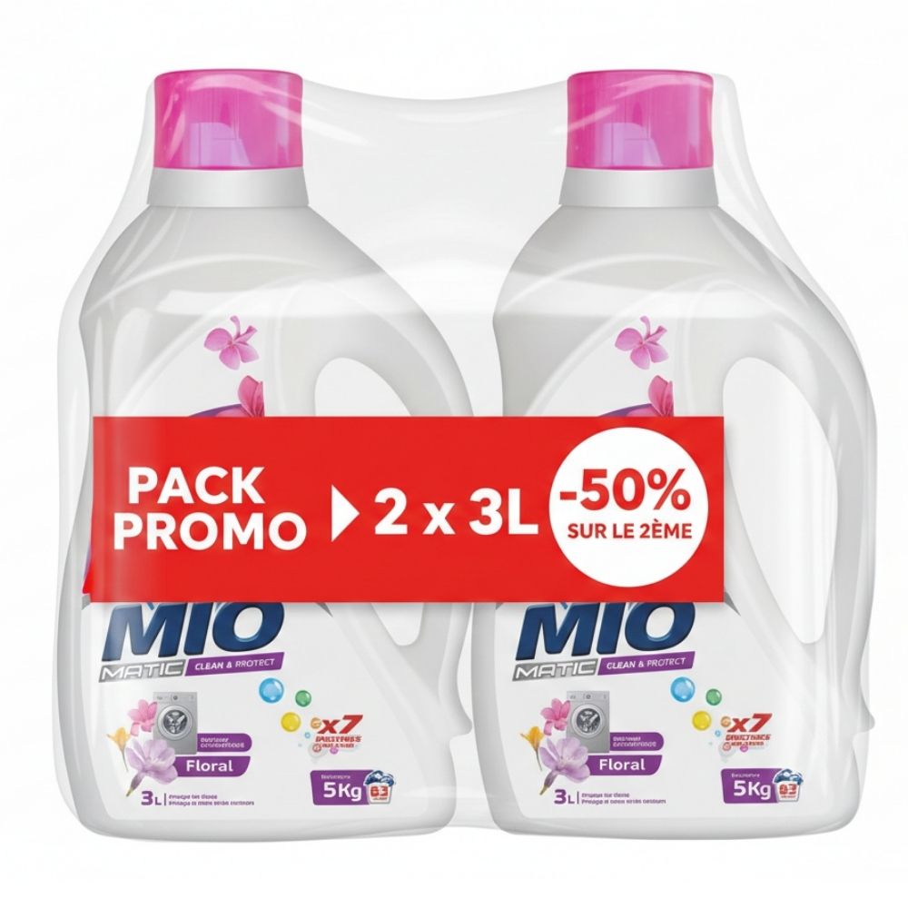 Pack Lessive Liquide Florale Mio 5kg