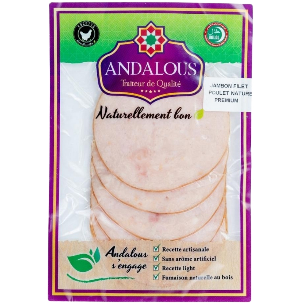 [650098] Jambon de Filet Nature Sous Vide - Charcuterie - Andalous 100g