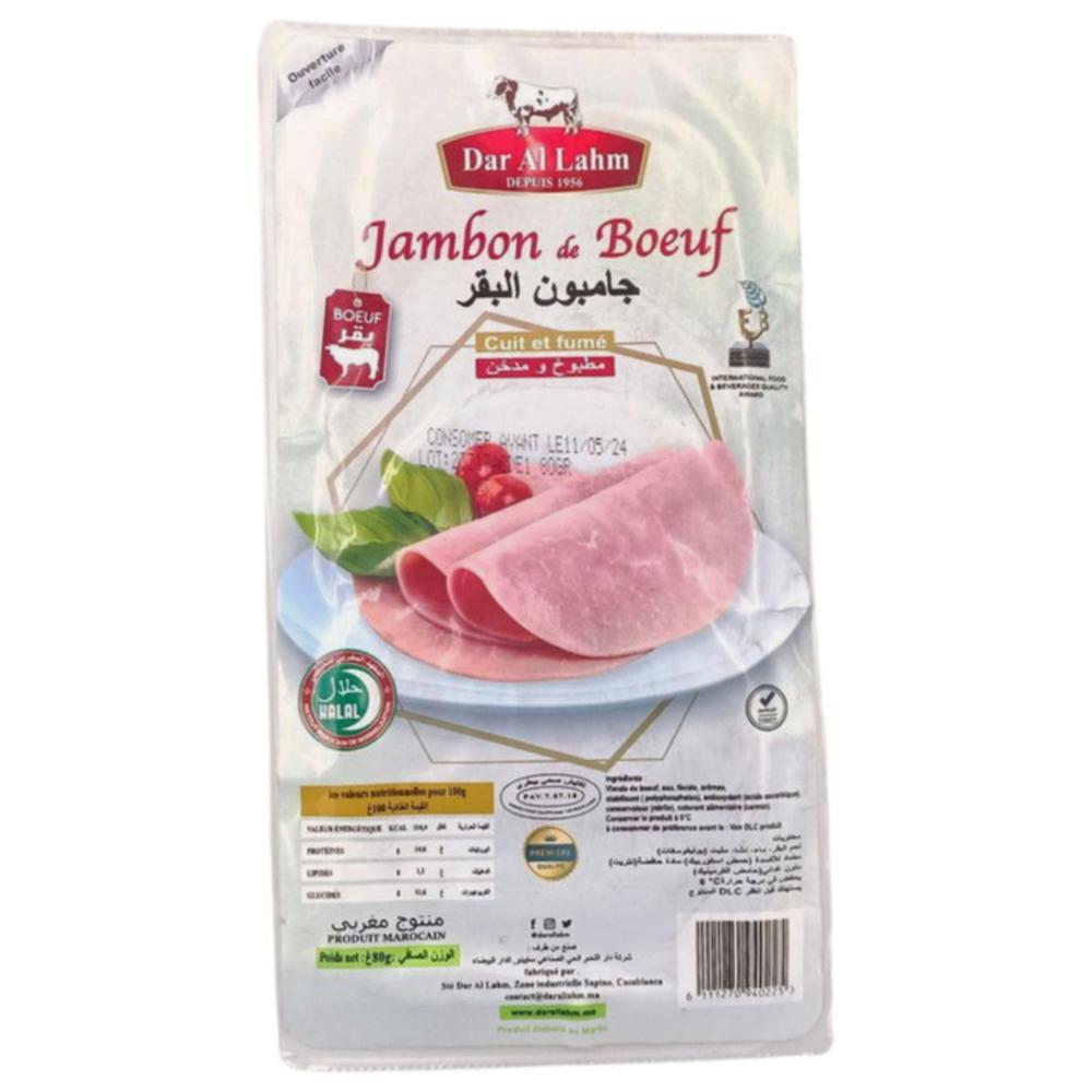 Tranche de Jambon de Bœuf Fumé Dar Al Lahm 80g.