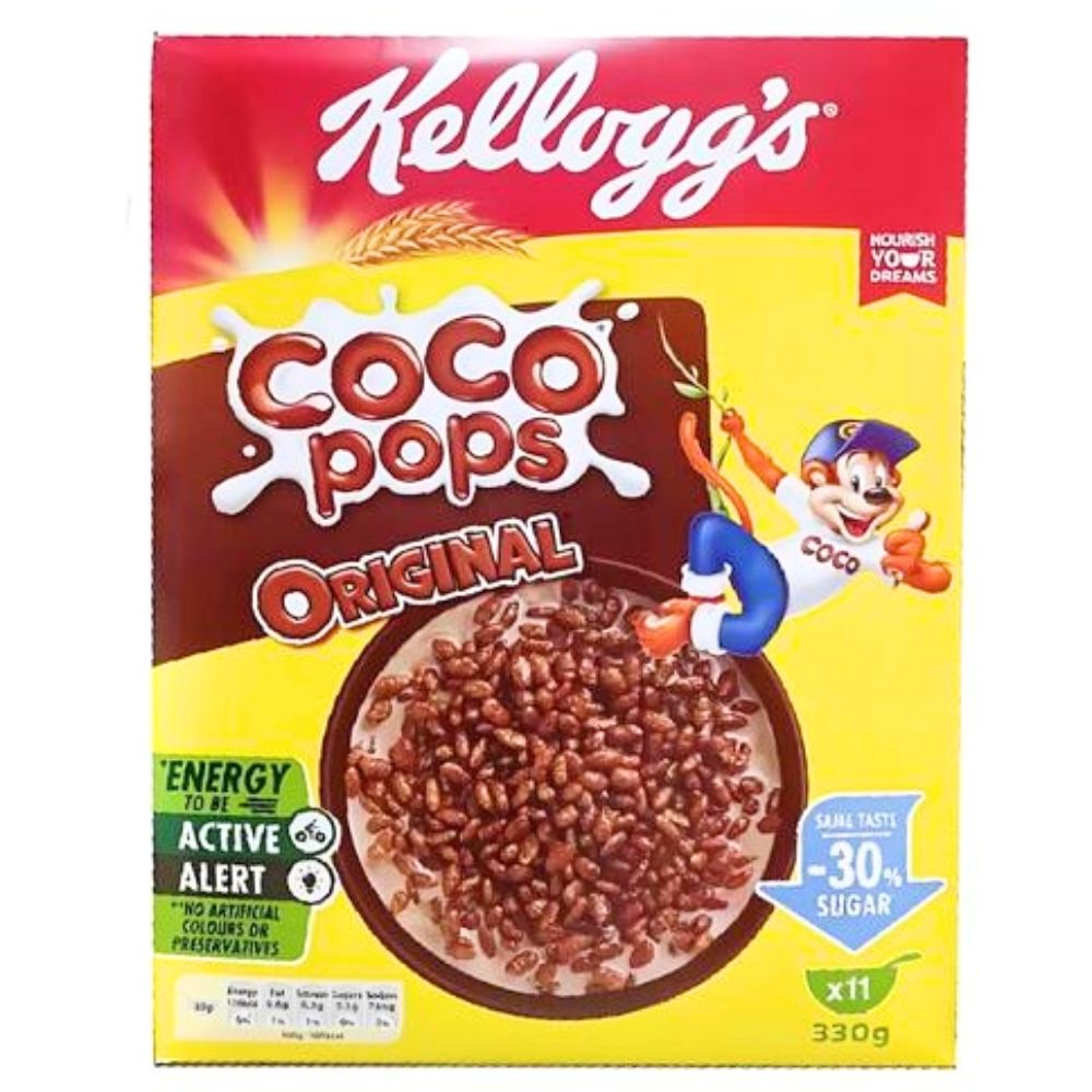 [719976] Céréales Coco Pops Sucre Réduit Kellogs 330 g