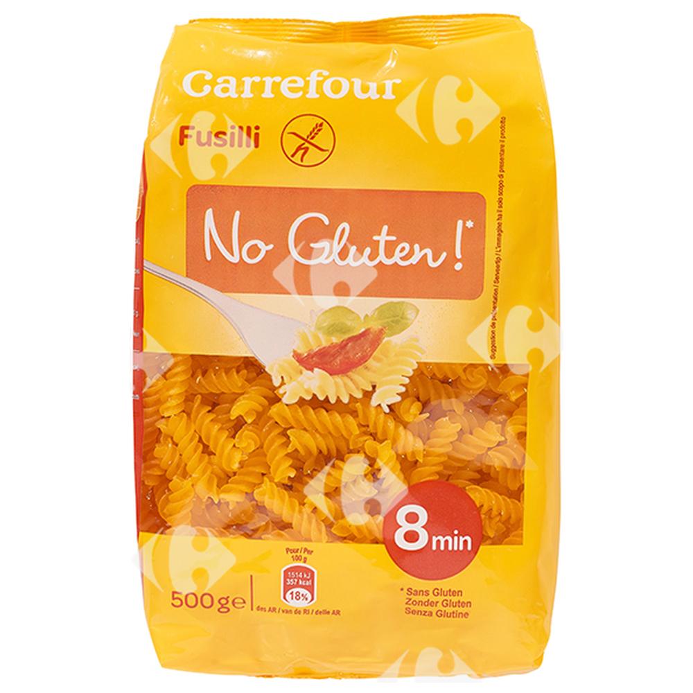 Pâtes Fusilli sans Gluten Carrefour 500g