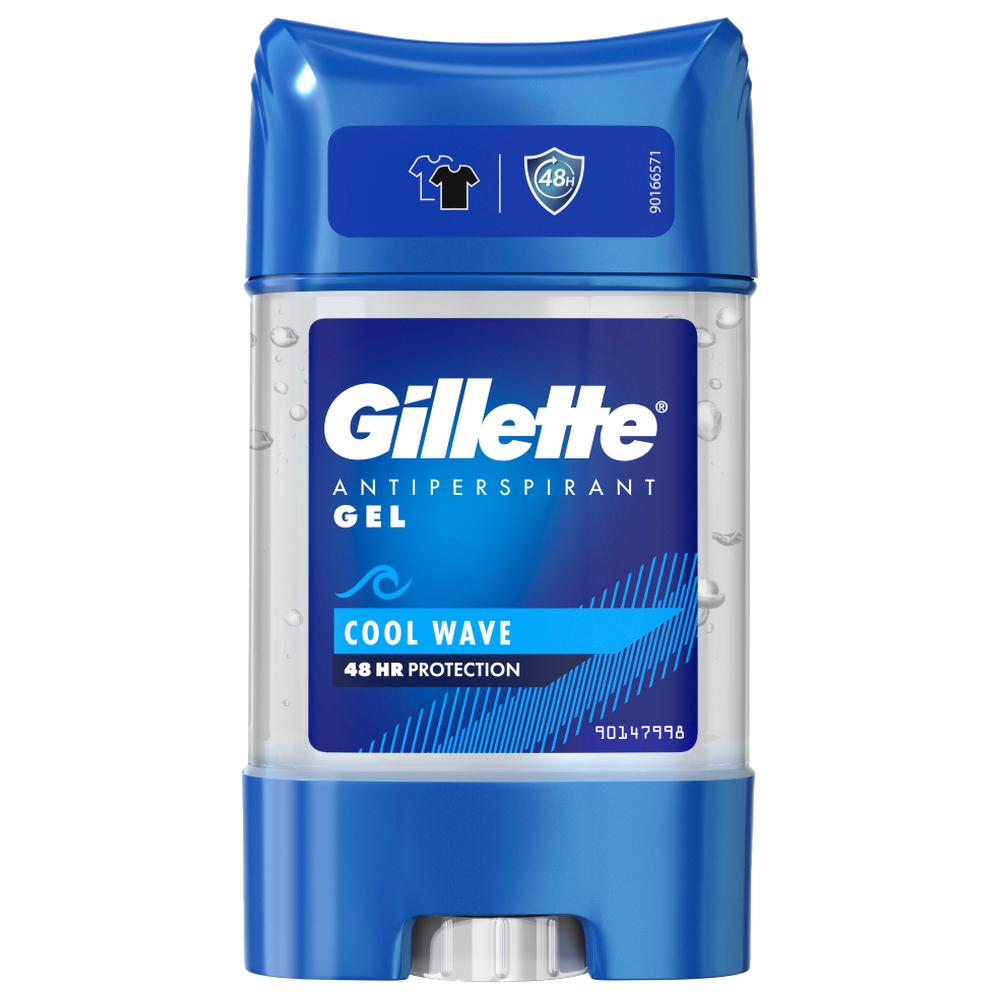 Déodorant Gel en Stick Anti-transpirant pour Homme Cool Wave 48H Gillette 75ml
