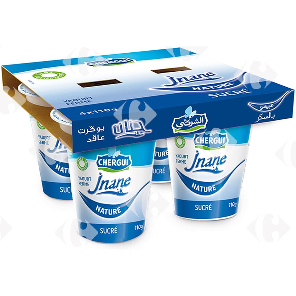 Pack Yaourt Ferme Nature Sucré Jnane Chergui 4x110g