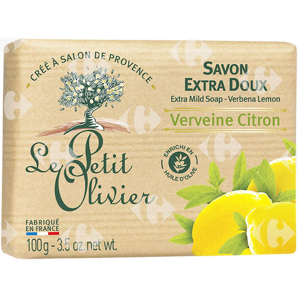 [673216] Savon Extra Doux Verveine Citron Le Petit Olivier 100G