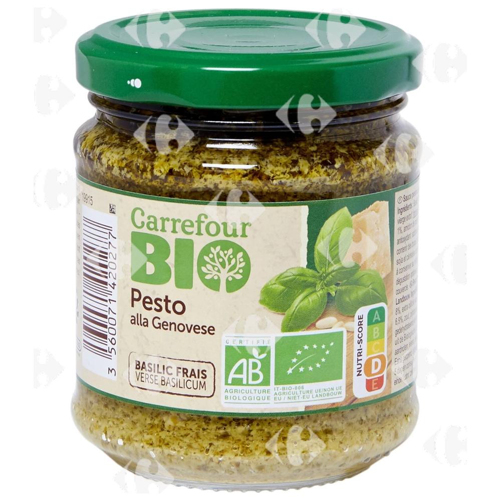 [689571] Sauce Pesto Bio Alla Genovese Carrefour Bio 185g