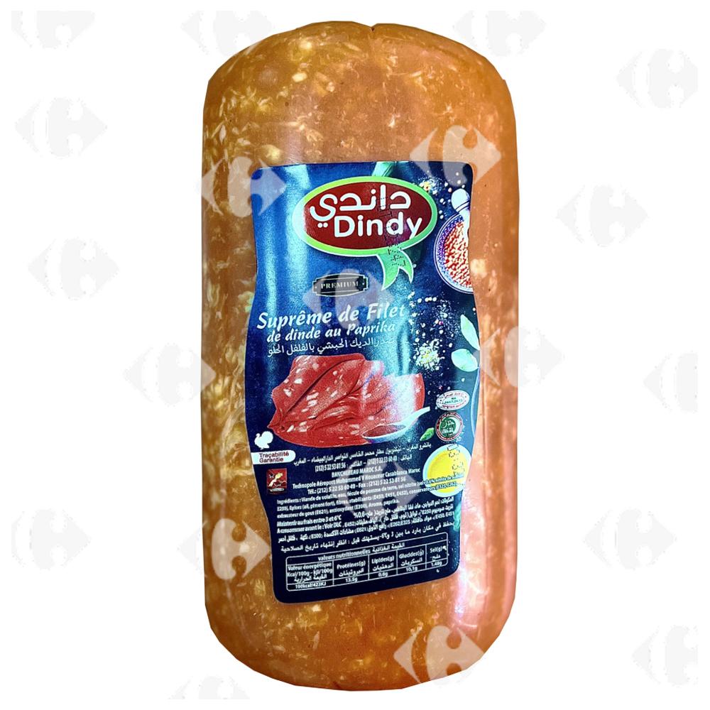 Filet de Suprême de Dinde au Paprika - Charcuterie - Dindy 100g
