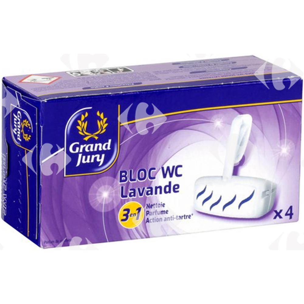 [397606] Bloc Cuvette WC Lavande Carrefour 4 unités