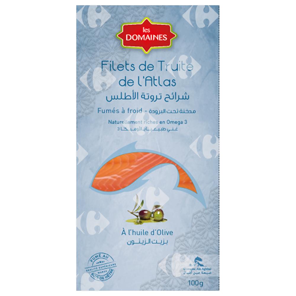 [516276] Filet de Truite à l'Huile d'Olive Les Domaines 100g