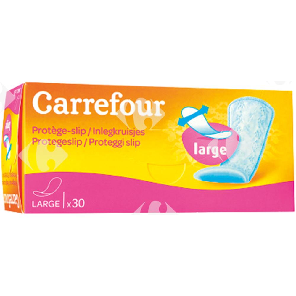 [231290] Protège Slip Plat Large Carrefour 30 unités