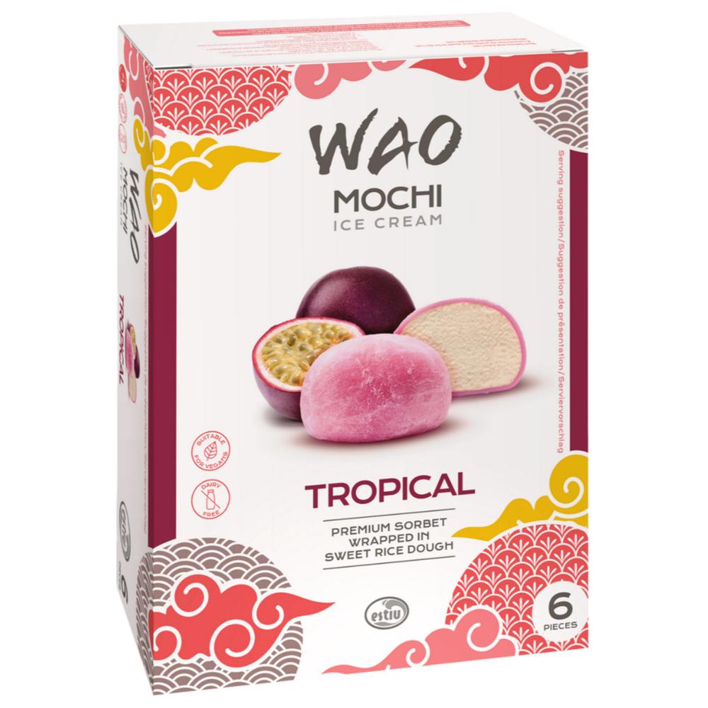 [653888] Mochis Glacés Saveur Sorbet Tropical Wao 6 pièces