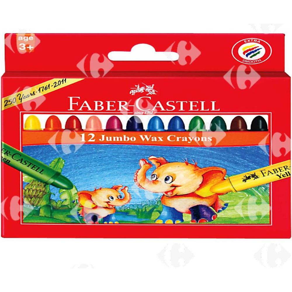 Crayons à Cire Petit Modèle Jumbo Faber Castell 12 unités