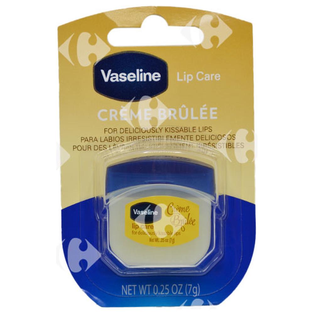 [669778] Baume à lèvre mini pot crème brûlée Vaseline 7G
