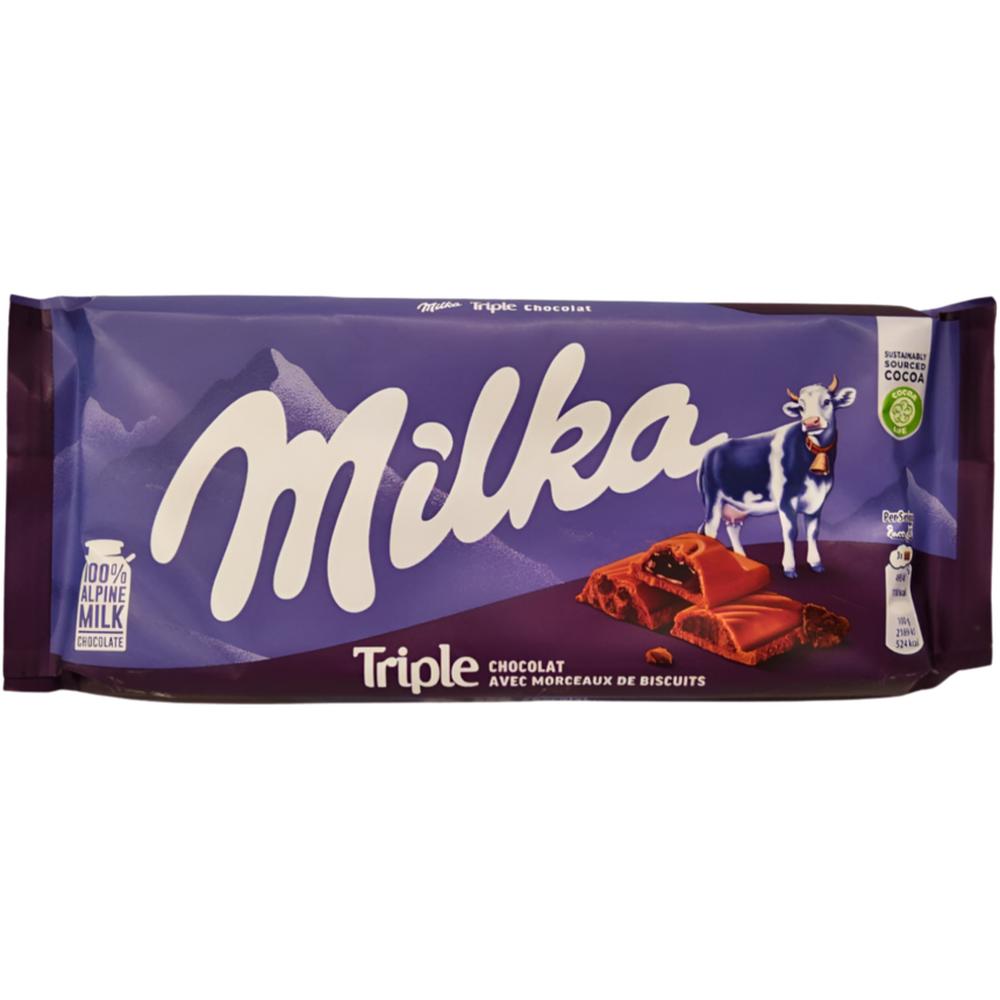 [693519] Tablette au Triple Chocolat Milka 90g