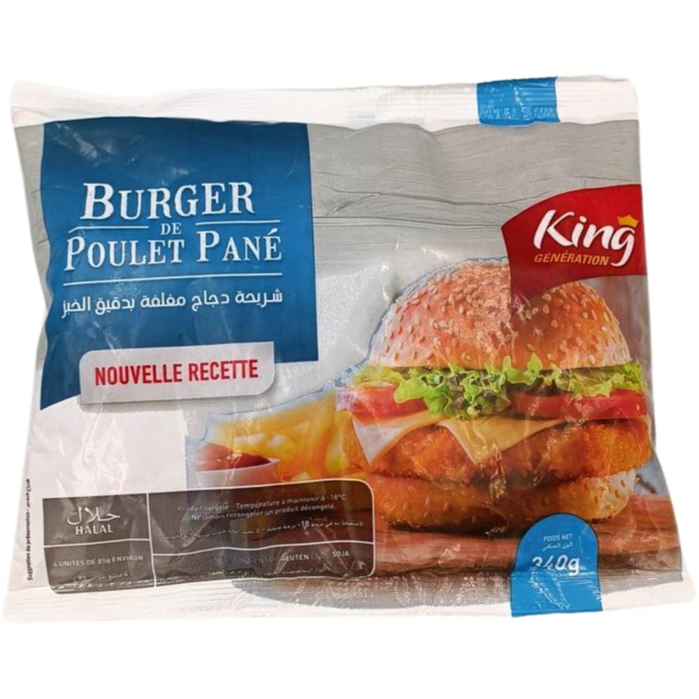 Burger Poulet Pané King Génération 340g