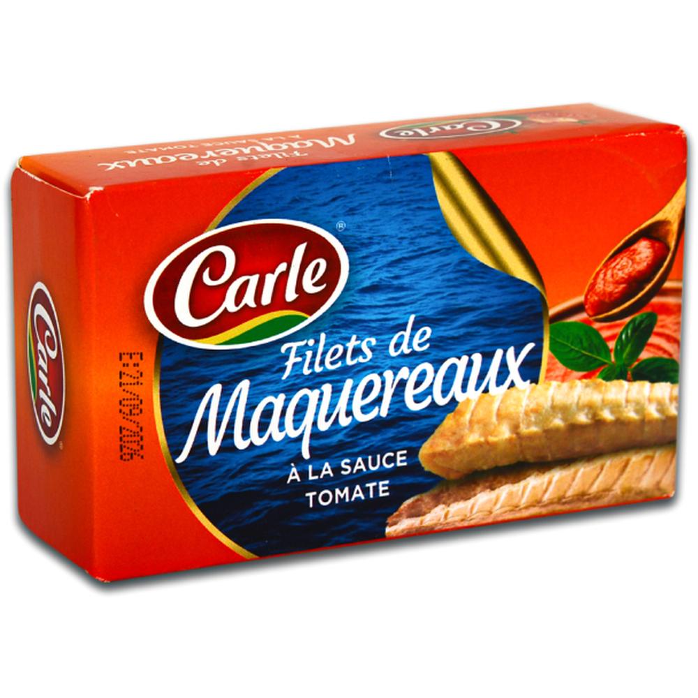 Conserve de Filets de Maquereaux à la Sauce Tomate Carle 125g