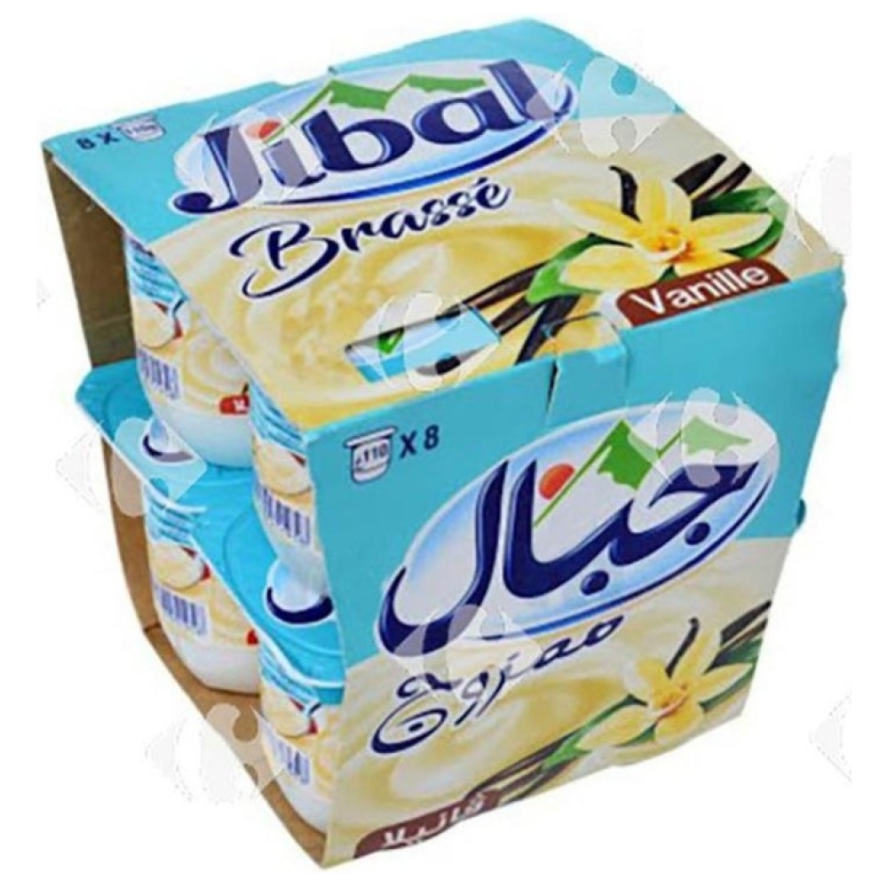 Pack Yaourt Brassé Vanille Jibal 8x110g