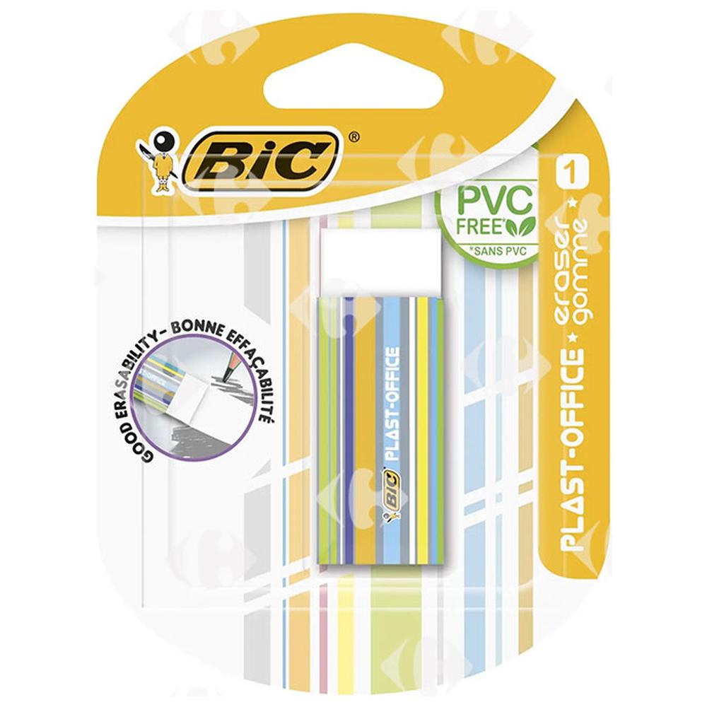 [635472] Gomme Blanche Plast-Office Bic sans PVC