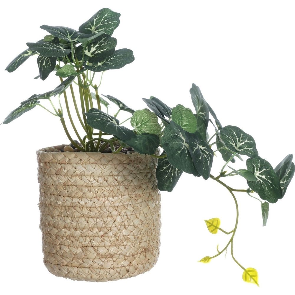 Pot Paille Plante Artificielle en Cascade Kasa