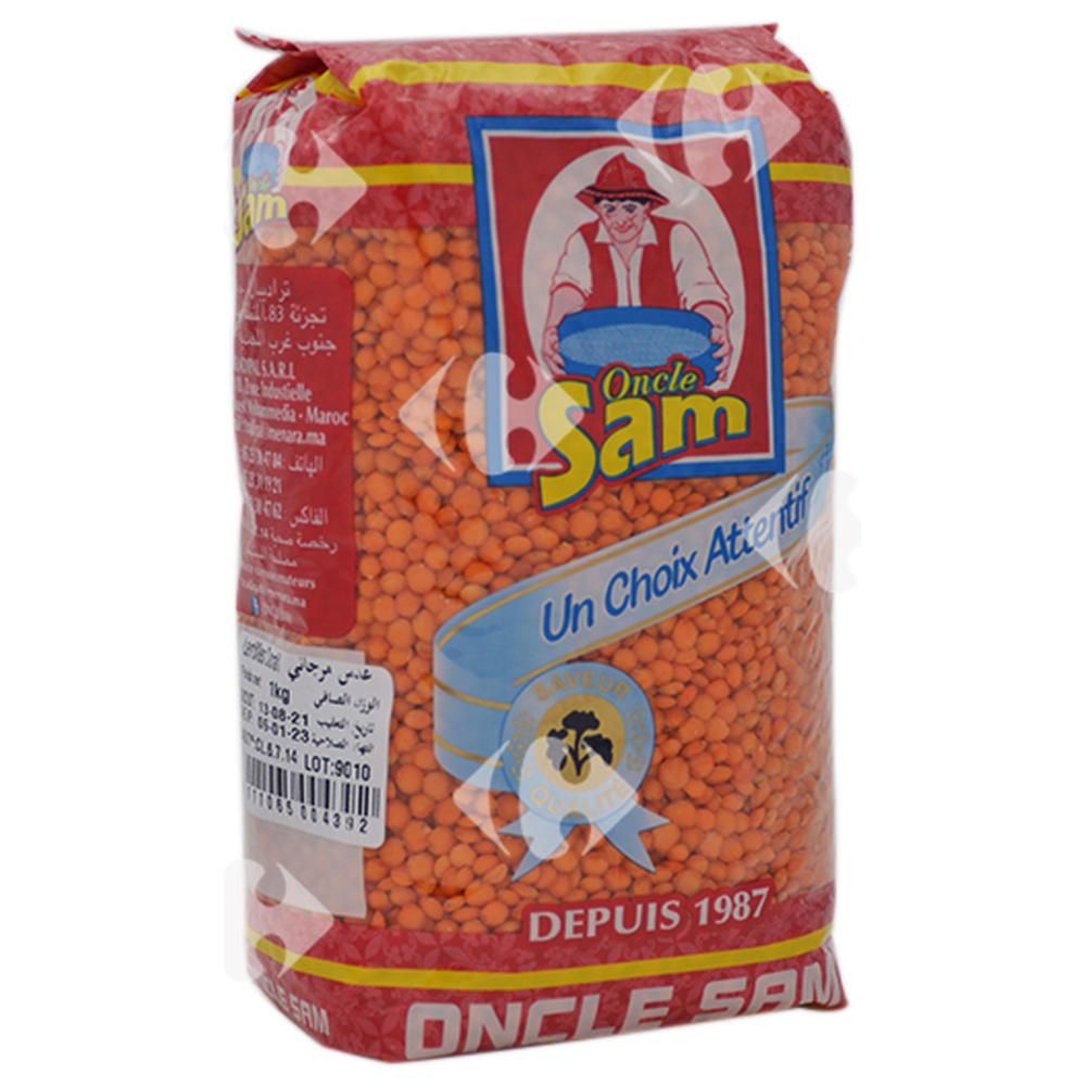 Lentilles Corail Oncle Sam 1kg