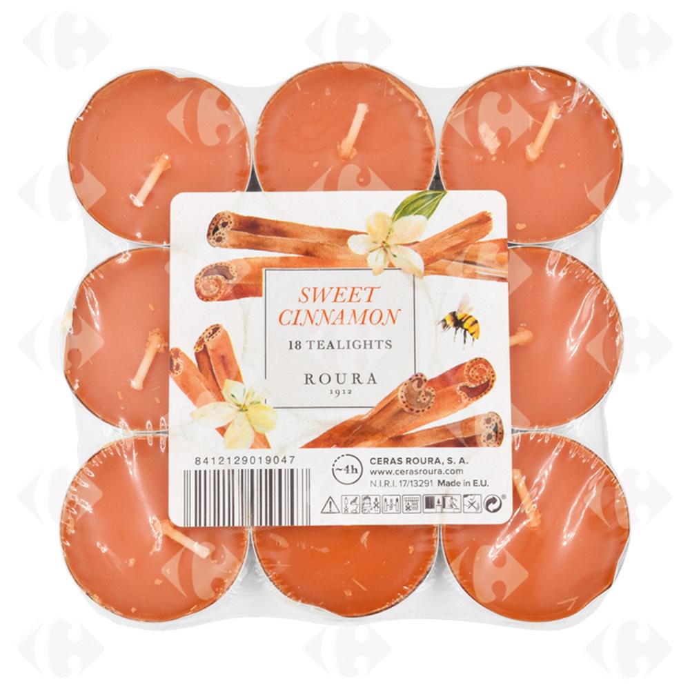 Bougie Chauffe Plat Parfumée Cannelle 18 unités.