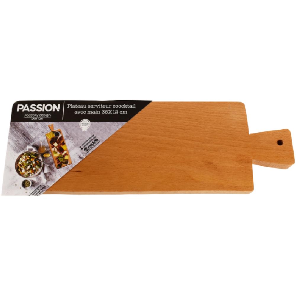 [679414] Plateau Serviteur avec Main Cocktail Passion 35x12 cm