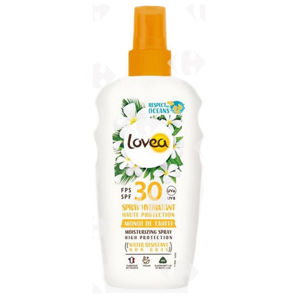 Spray Hydratant Très Haute Protection SPF 30 Monoï Tahiti Lovea 150ml.