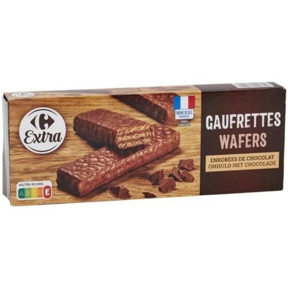[613451] Gaufrettes Enrobées de Chocolat Carrefour Extra 150g