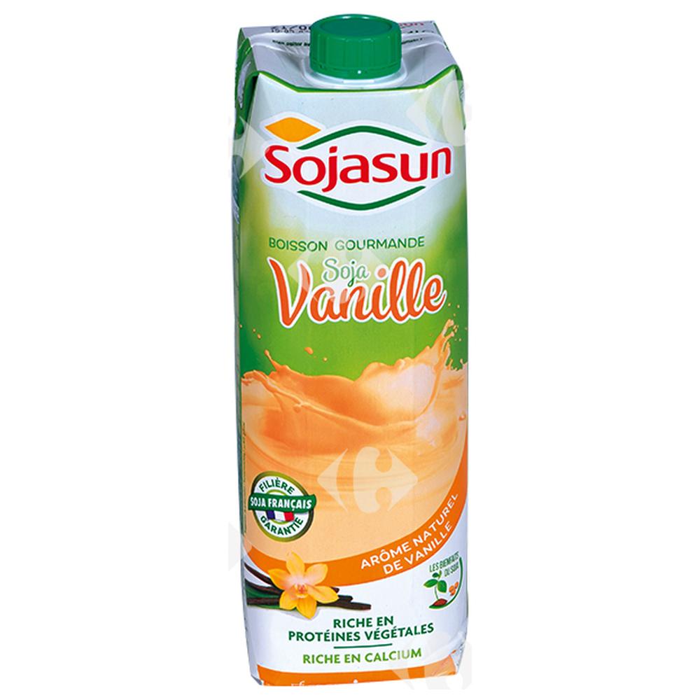 Lait de Soja à la Vanille UHT Sojasun 1L.