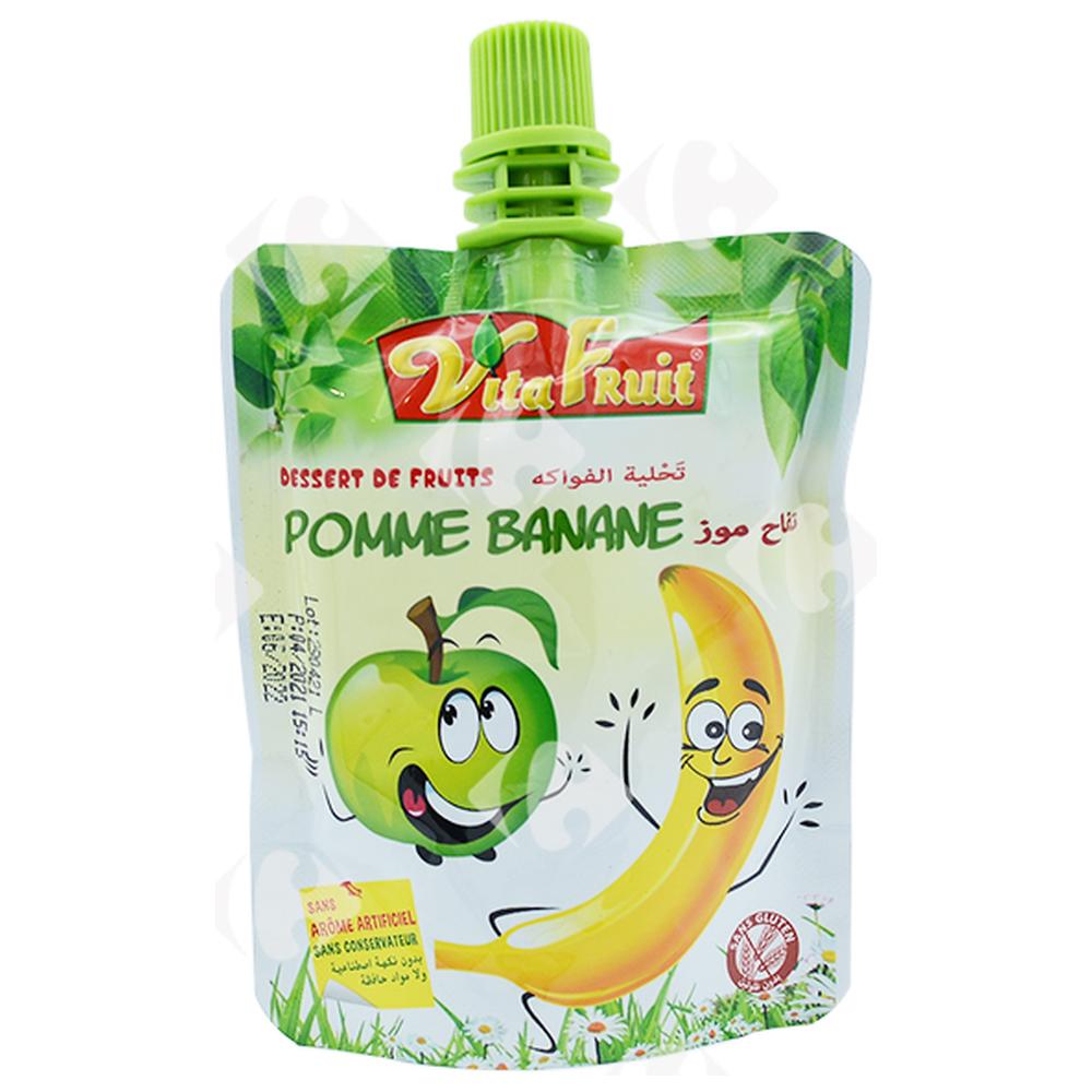 [616710] Dessert Pomme et Banane Vitafruit 80g.