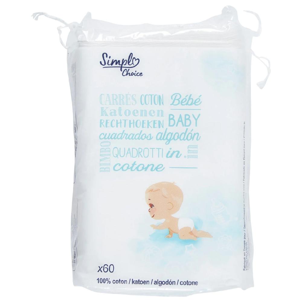 Conton Lingettes Nettoyantes pour Bébé Simpl 60 unités