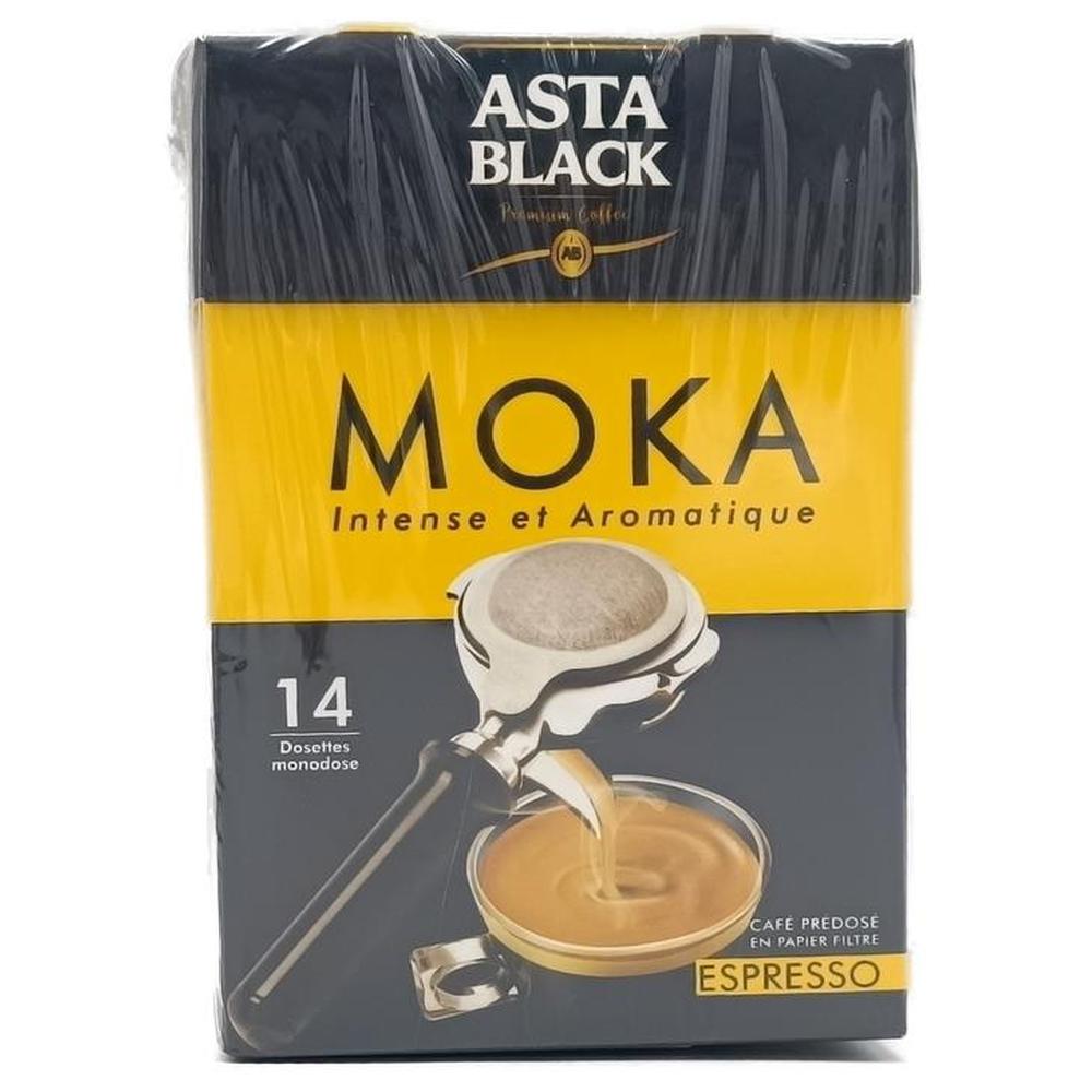[715257] Café en Dosettes Espresso Moka Asta Black 14 piéces 7g