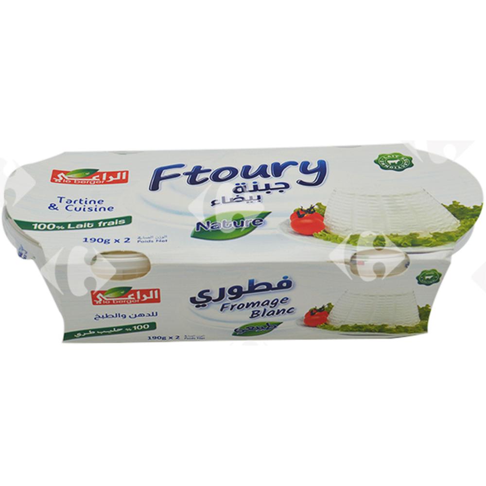 [655944] Pack Fromage frais à tartiner Ftoury Le Berger 2x190g.