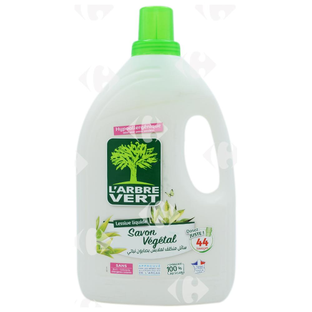 Détergent Lessive Liquide au Savon Végétal Arbre Vert 3L