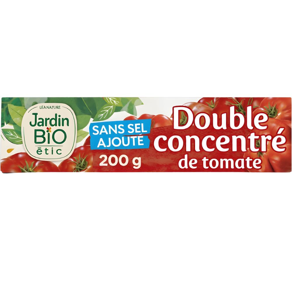 Double Concentré de Tomate Sans Sel Ajouté Bio Jardin Bio 200g