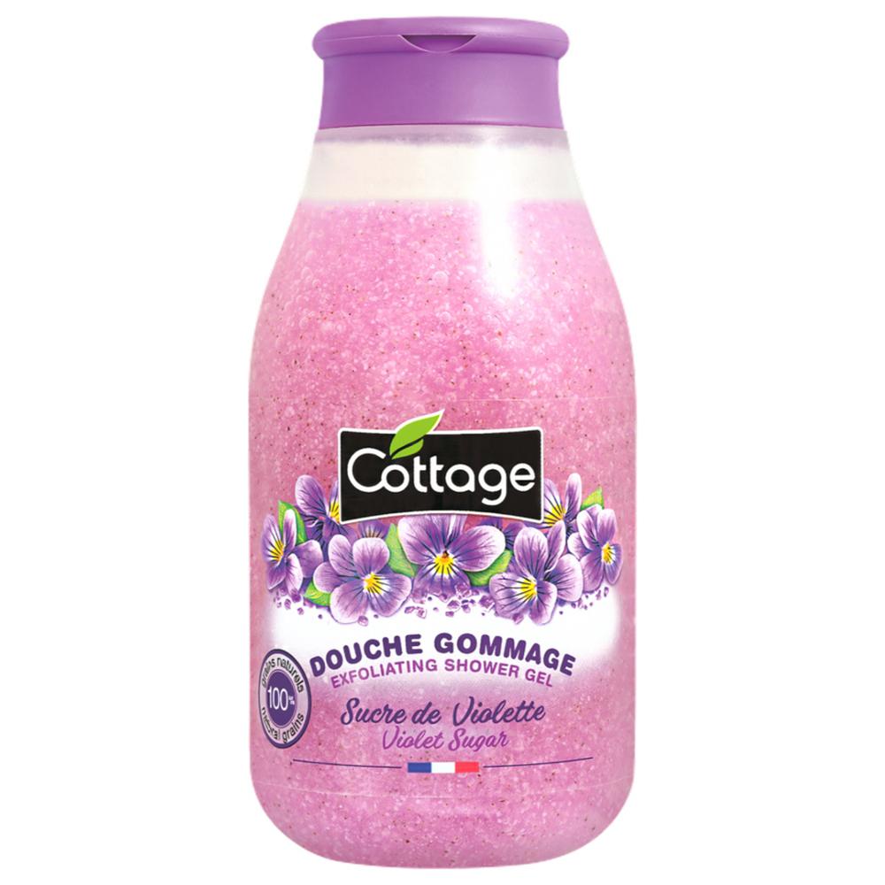 [667663] Gel Douche Gommage Sucre de Violette Cottage 270ml.