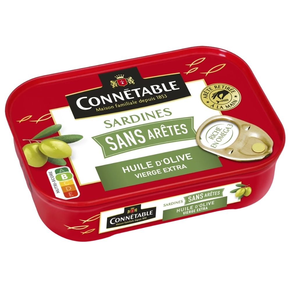 [643326] Sardine sans Arêtes Huile d'Olive Connétable 140g.