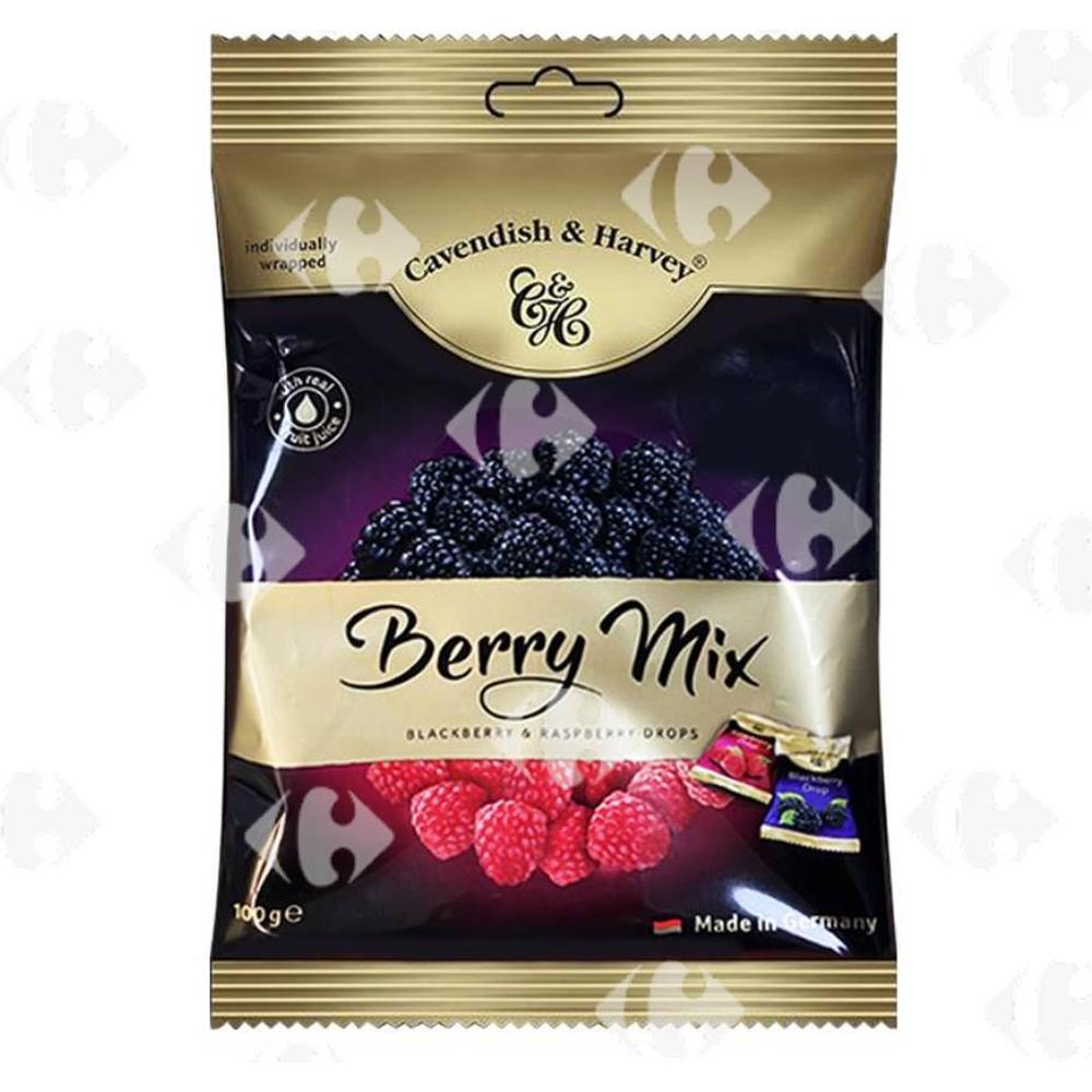 [689108] Bonbons aux Fruits Rouges Cavendish & Harvey 100g