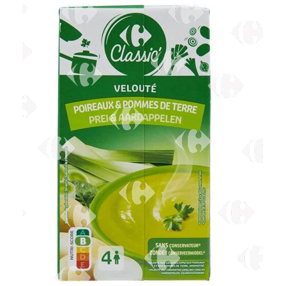 [587873] Soupe poireaux pommes de Terre Classic Carrefour 1L.