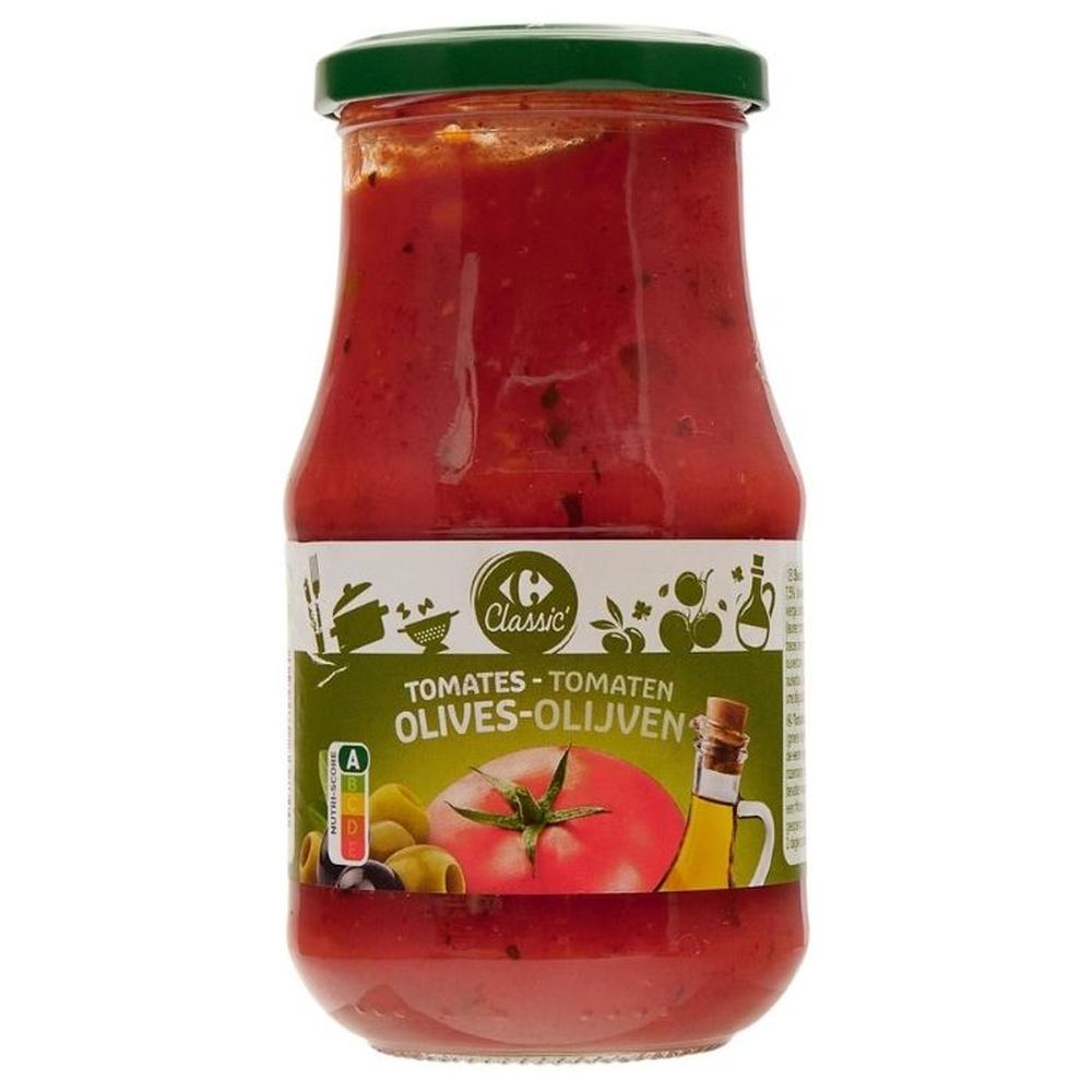 [413020] Sauce Tomate aux Olives Carrefour 420g.