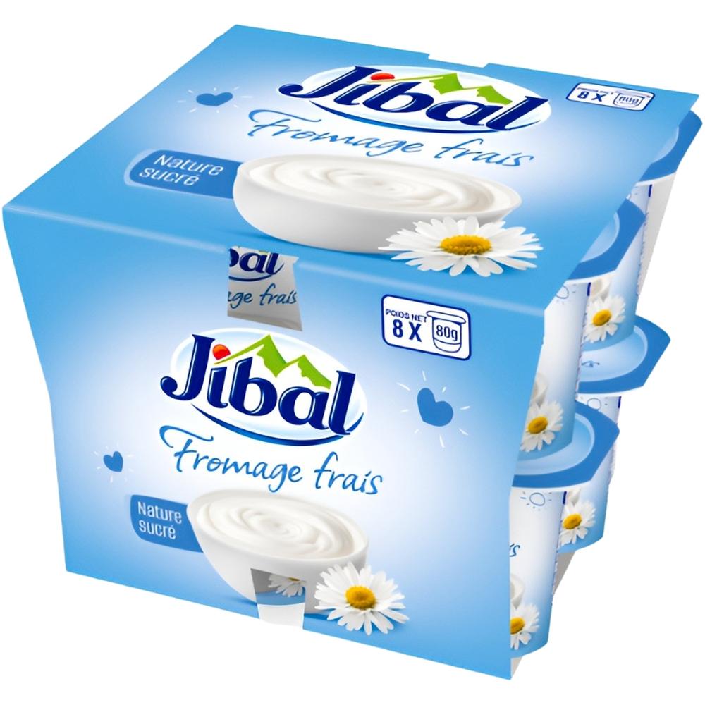 [719842] Pack Fromage Frais Nature Sucré Jibal 8x80g