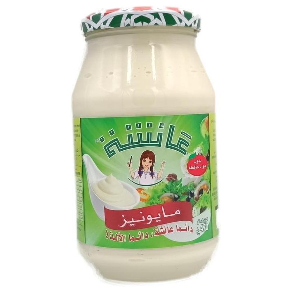 Mayonnaise Blanche Bocal en Verre Aicha 470g.