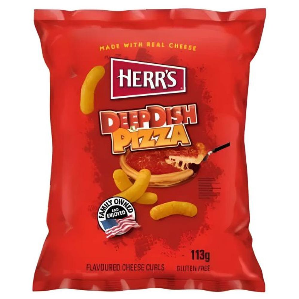 [723804] Chips Soufflées Fromage et Pizza Herr's 113g