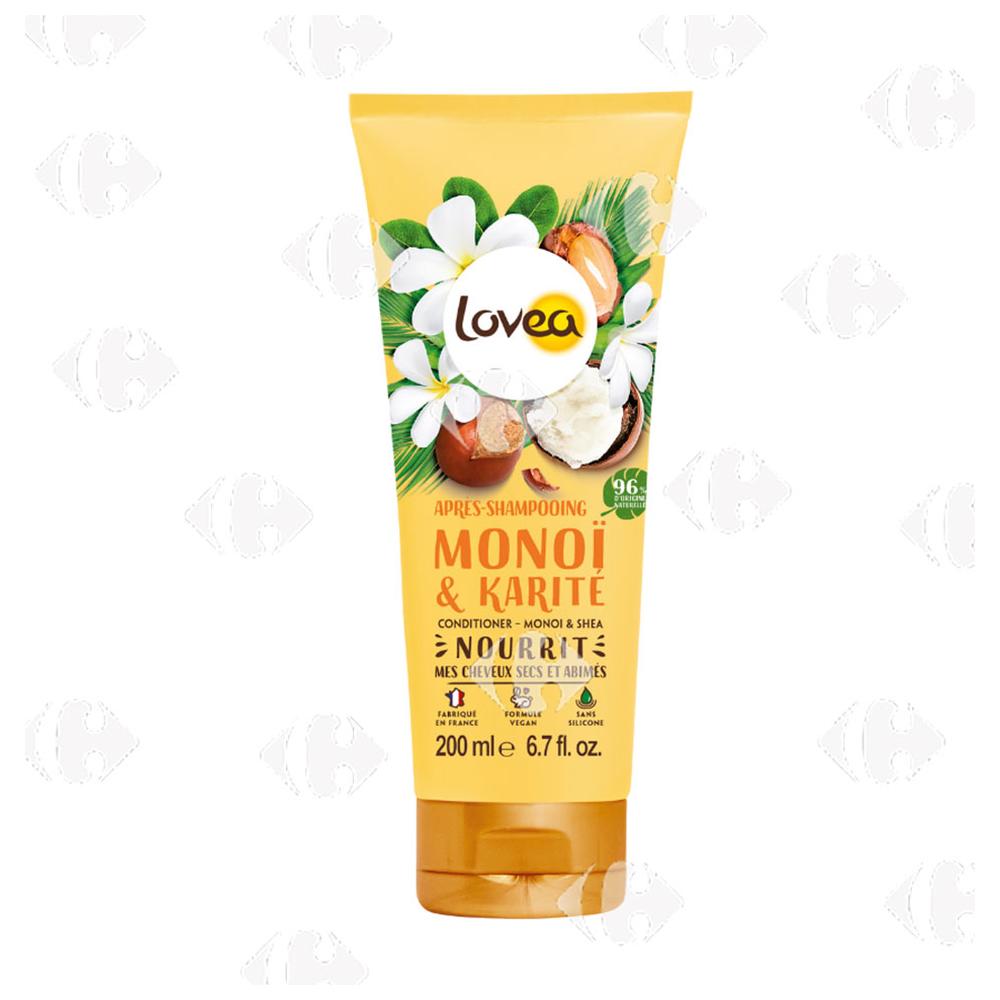 Après-Shampooing Monoï & Karité Lovea 200ml.