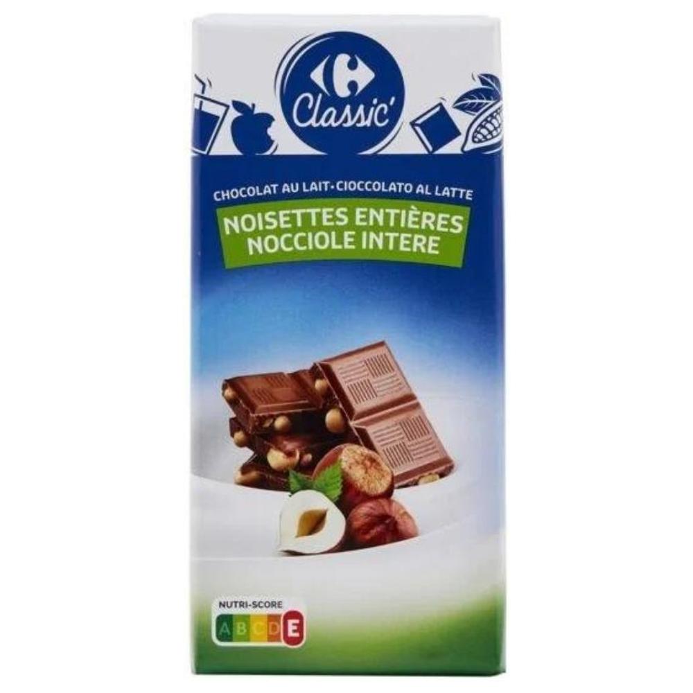 Tablette Chocolat au Lait Noisettes Carrefour Classic 3x100g