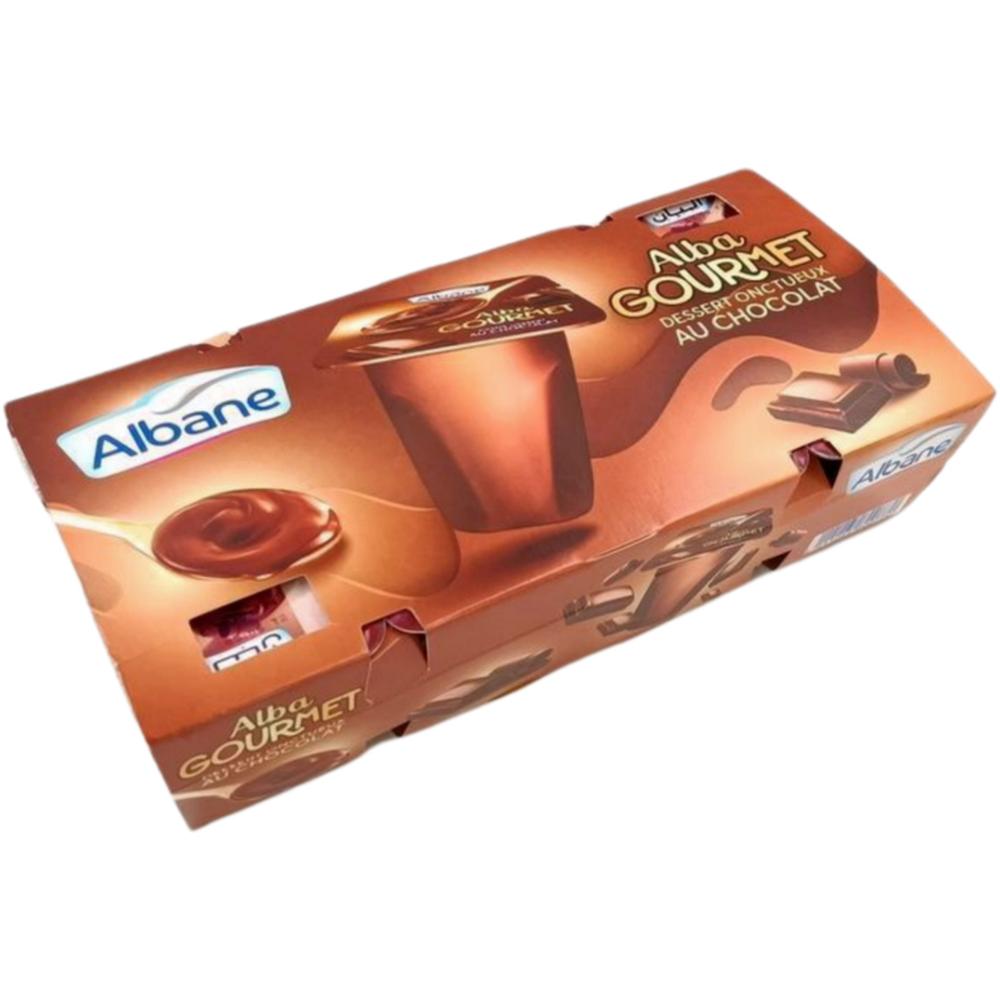 Pack Crème Dessert Au Chocolat Albane Gourmet 8x80g.